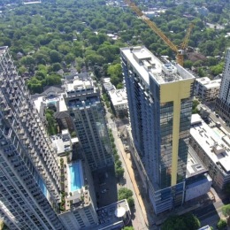 Lush greens on one side, urban oasis on the other. Society Atlanta is close to completion and almost ready to welcome its first residents in Midtown. #ChooseHappiness Instagram post from @society.atlanta on October 22, 2024 00:00:00am